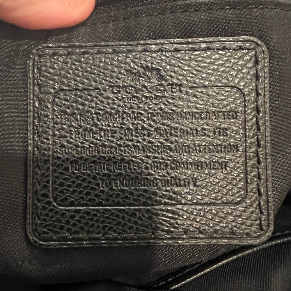 COACH Black Tote Bag - Picture 2 of 6